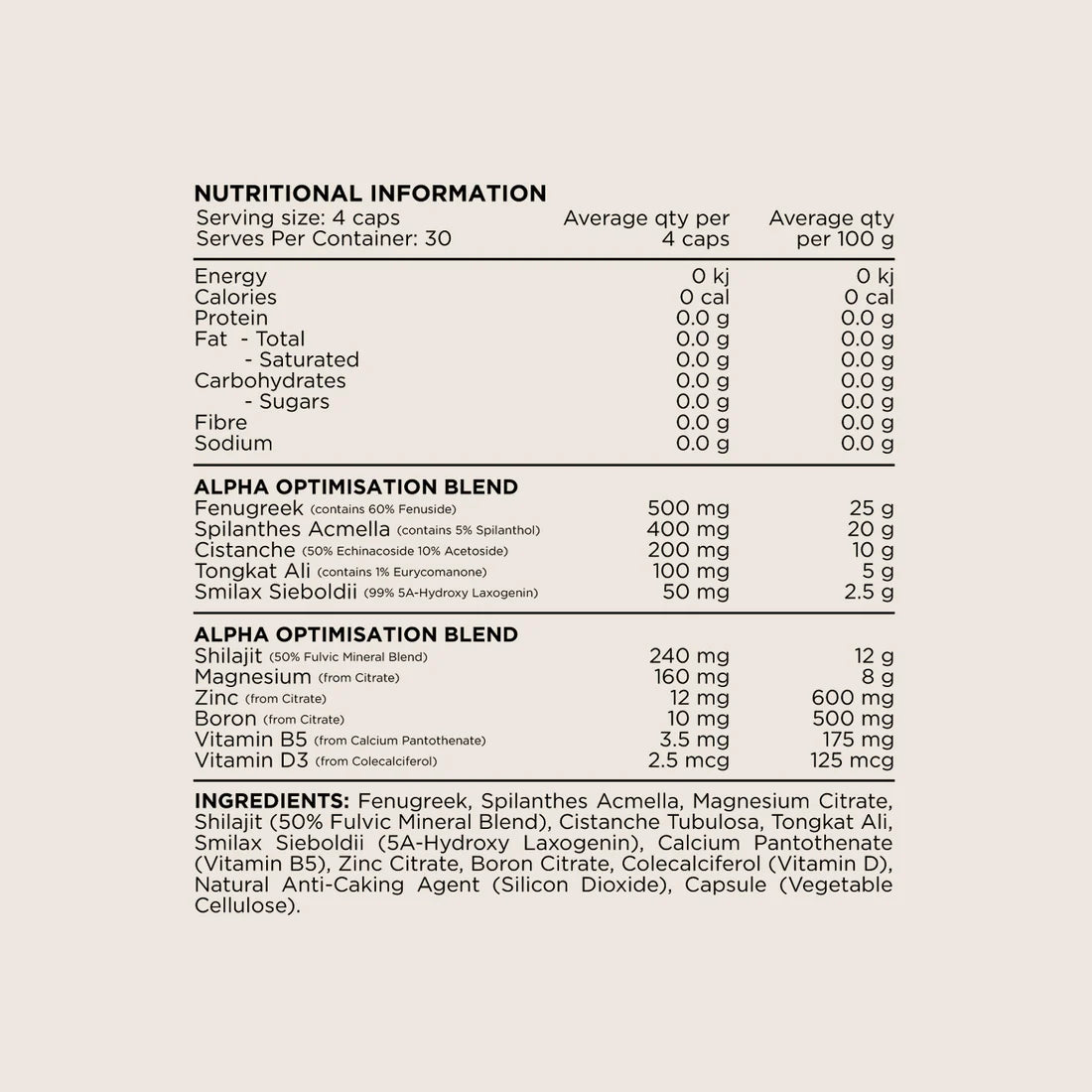 ALPHA CAPSULES by SWITCH NUTRITION