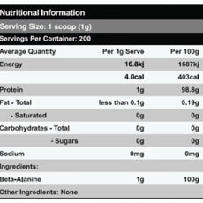 BETA-ALANINE by RED DRAGON