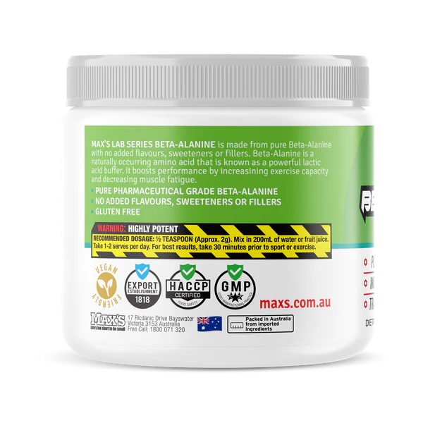 BETA-ALANINE by MAX'S