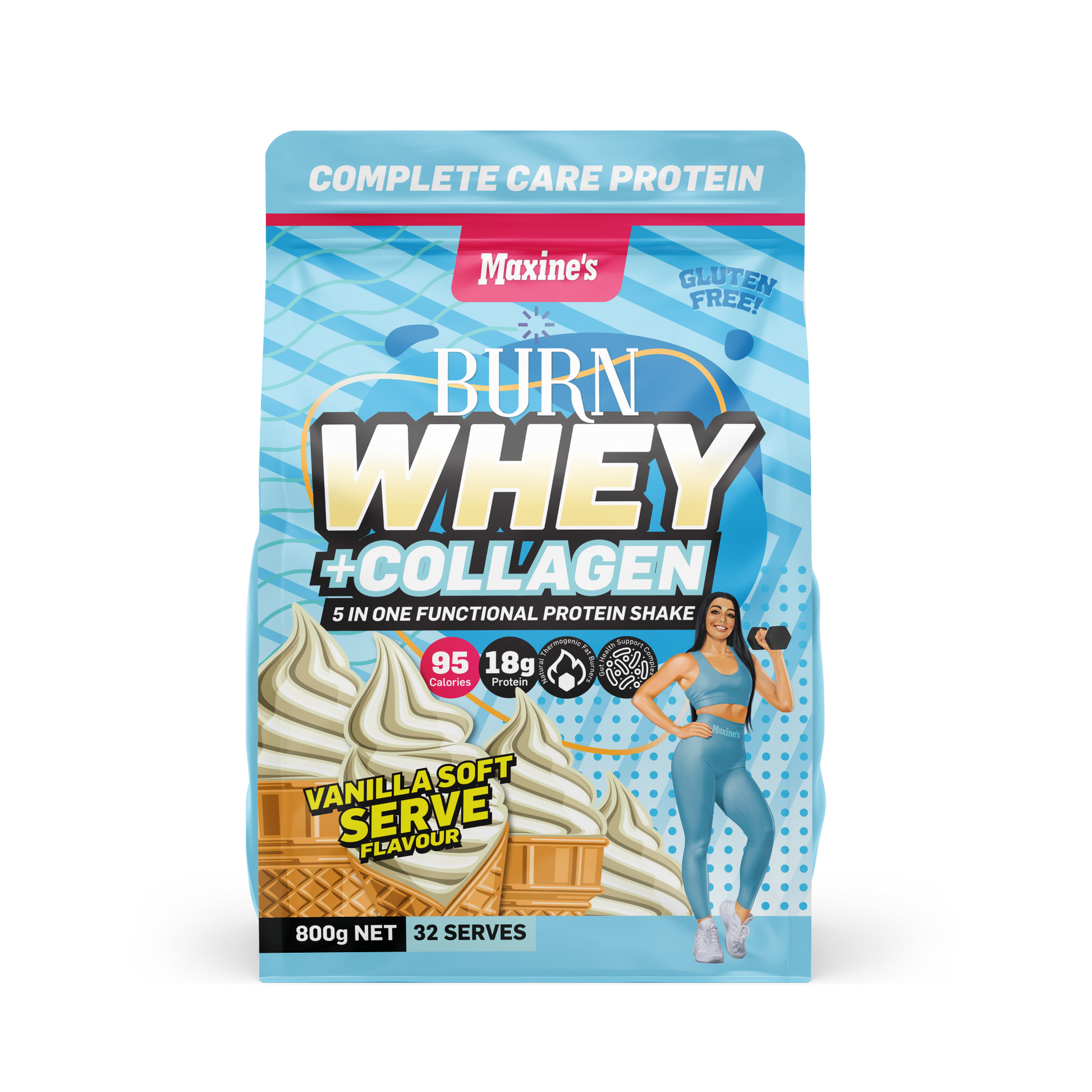 BURN WHEY + COLLAGEN PROTEIN by MAXINE'S