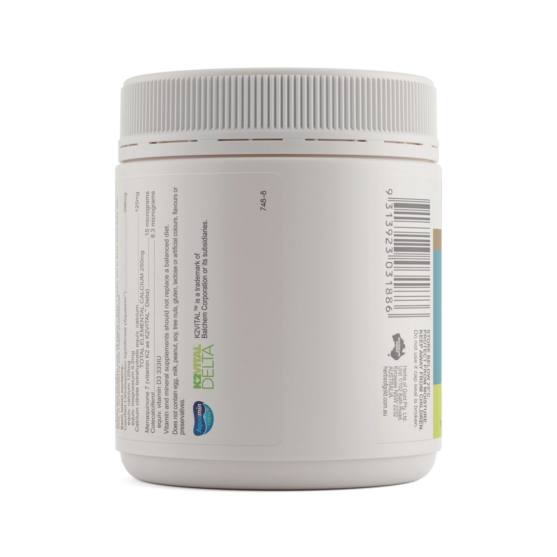 CALCIUM K2 WITH D3 by HERBS OF GOLD