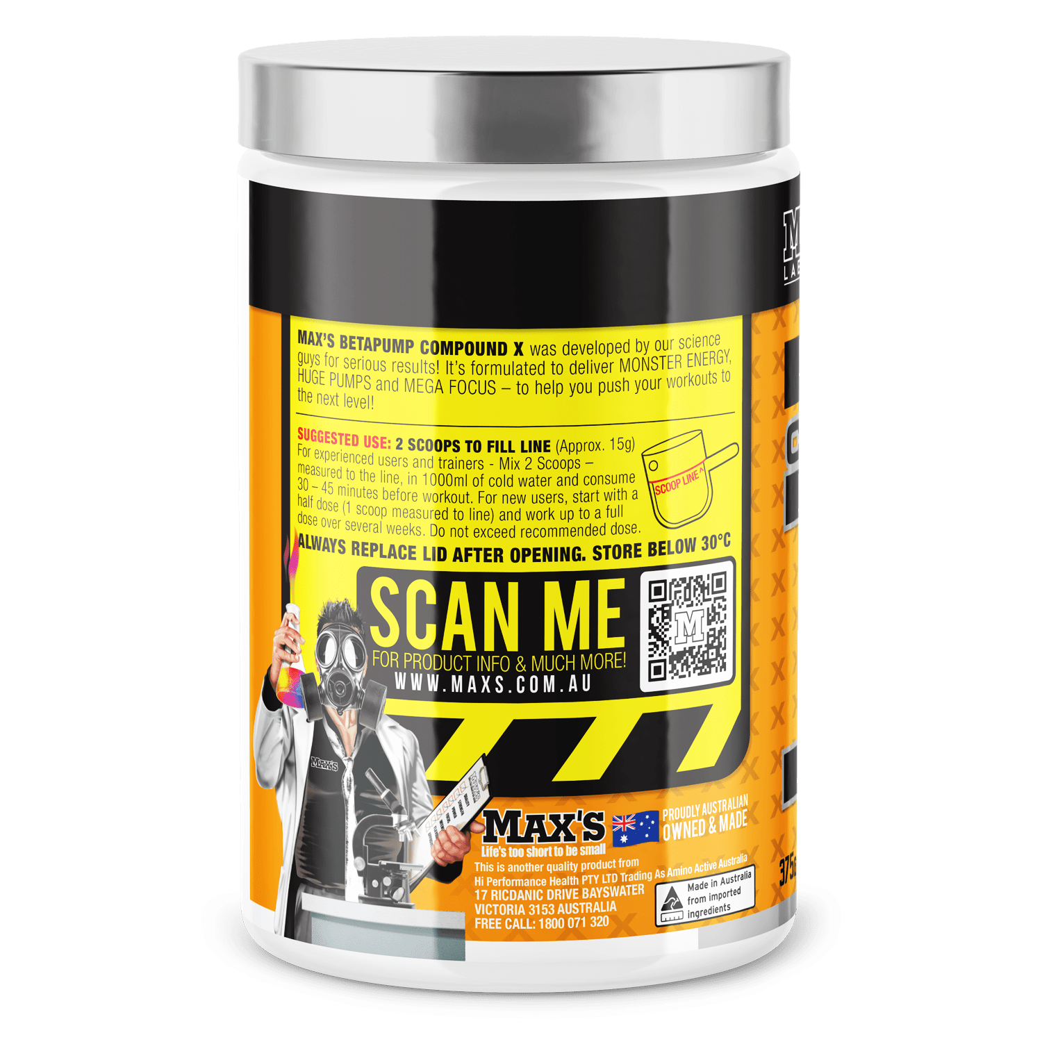 BETAPUMP - COMPOUND X PRE-WORKOUT by MAX'S