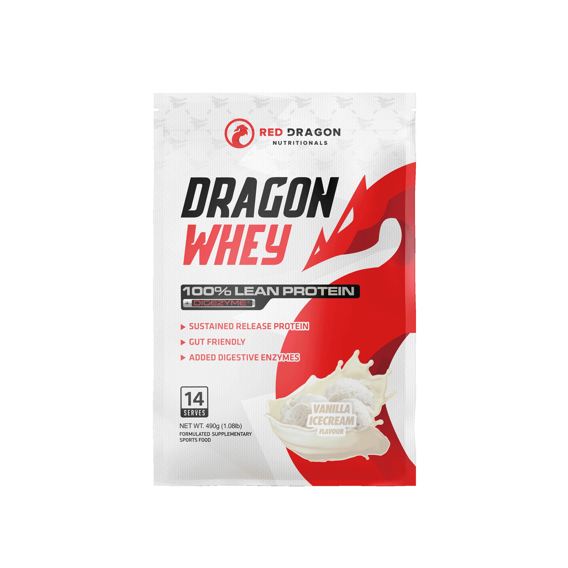 DRAGON WHEY 100% LEAN PROTEIN by RED DRAGON