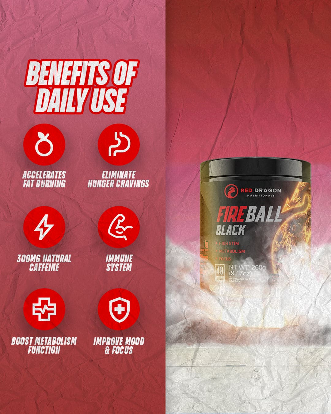 FIREBALL BLACK THERMOGENIC by RED DRAGON