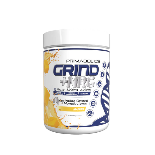 GRIND + NRG PRE-WORKOUT by PRIMABOLICS
