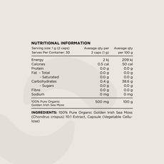 SEA MOSS 500mg by SWITCH NUTRITION