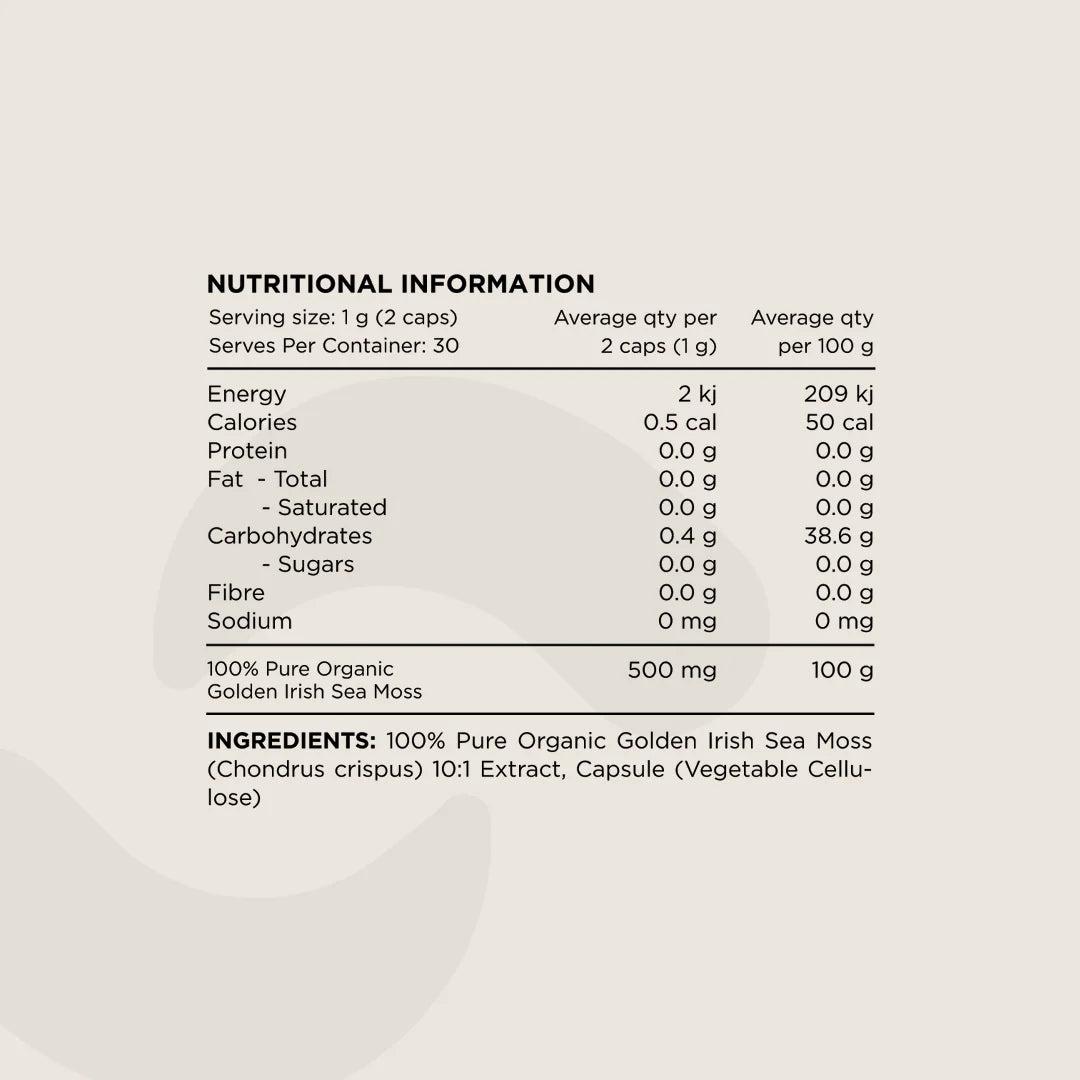 SEA MOSS 500mg by SWITCH NUTRITION
