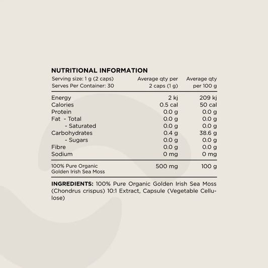 SEA MOSS 500mg by SWITCH NUTRITION