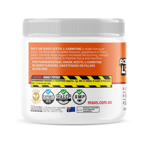ACETYL L-CARNITINE by MAX'S