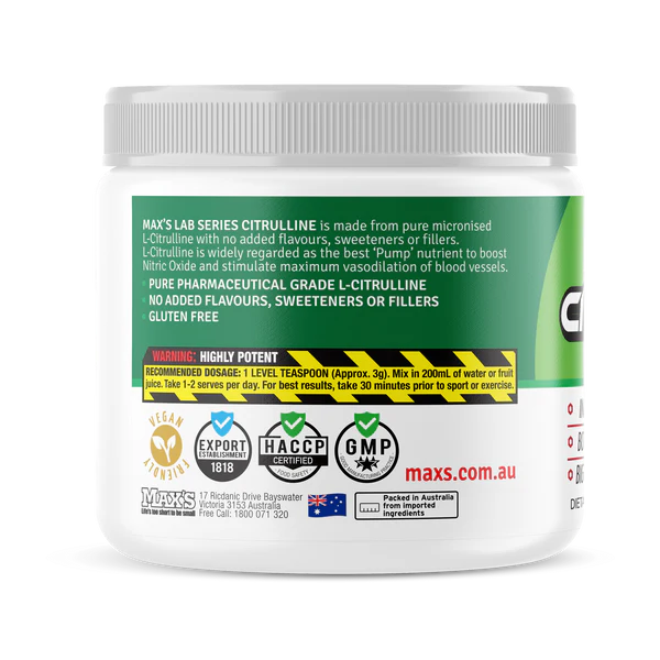 CITRULLINE by MAX'S