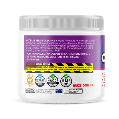 CREATINE MONOHYDRATE by MAX'S