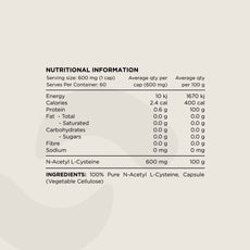 NAC N-ACETYL-CYSTEINE 600mg by SWITCH NUTRITION