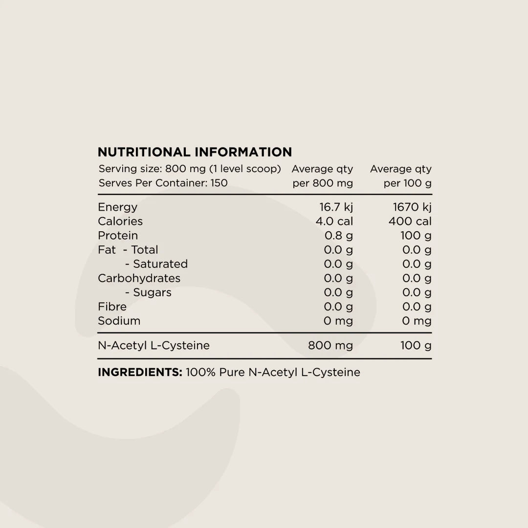 NAC N-ACETYL-CYSTEINE (POWDER) by SWITCH NUTRITION