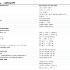 PUMPZ NON-STIM PRE-WORKOUT by ZOMBIE LABS