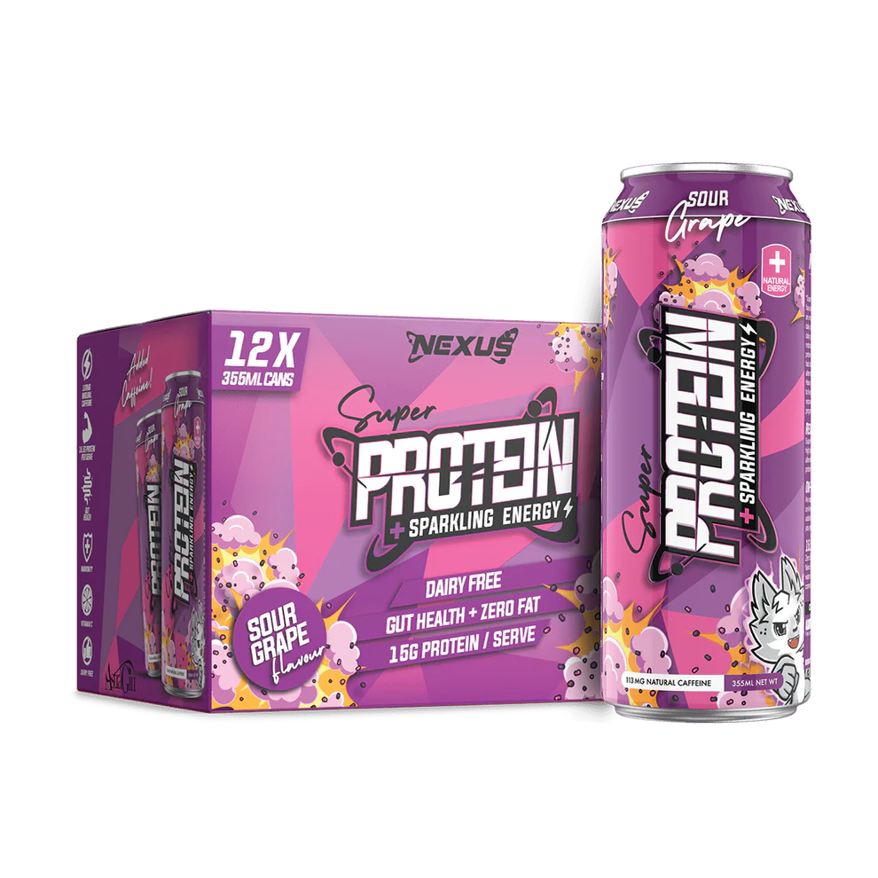 SPARKLING "ENERGY" PROTEIN WATER CANS by NEXUS