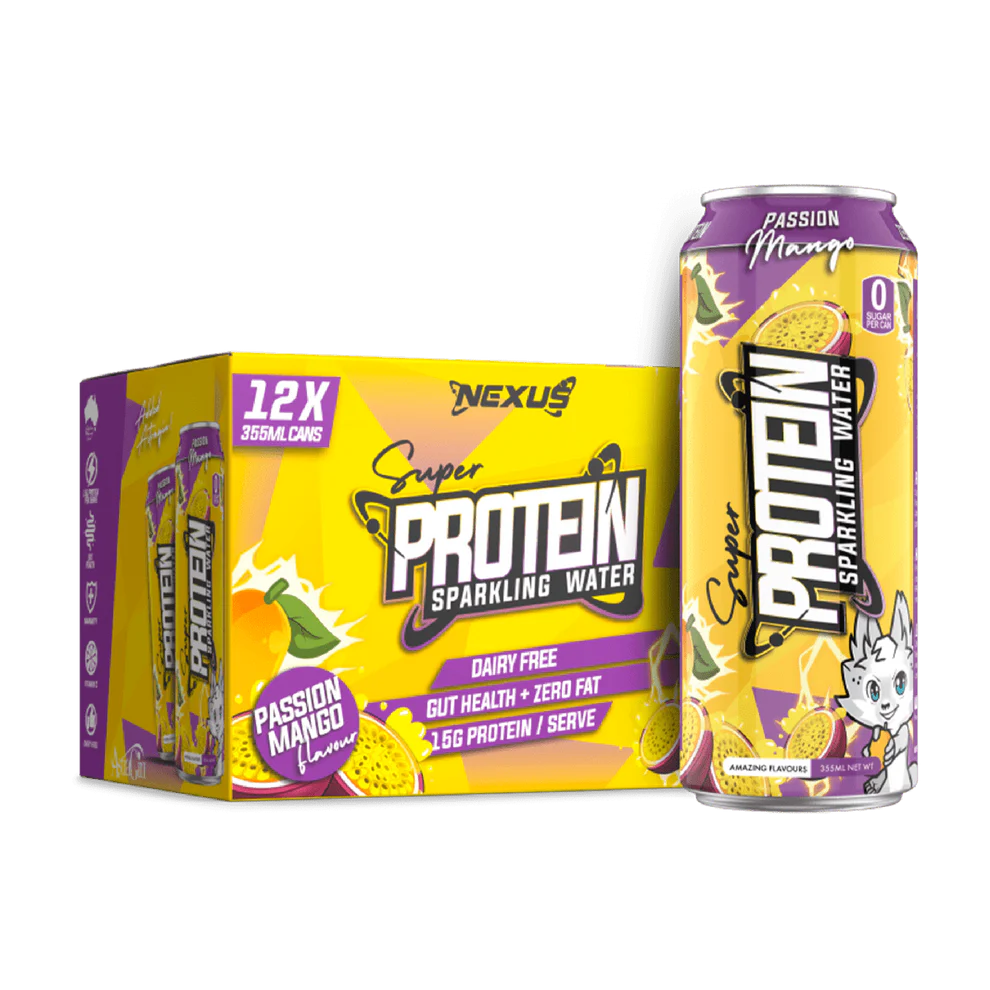 SPARKLING PROTEIN WATER CANS by NEXUS
