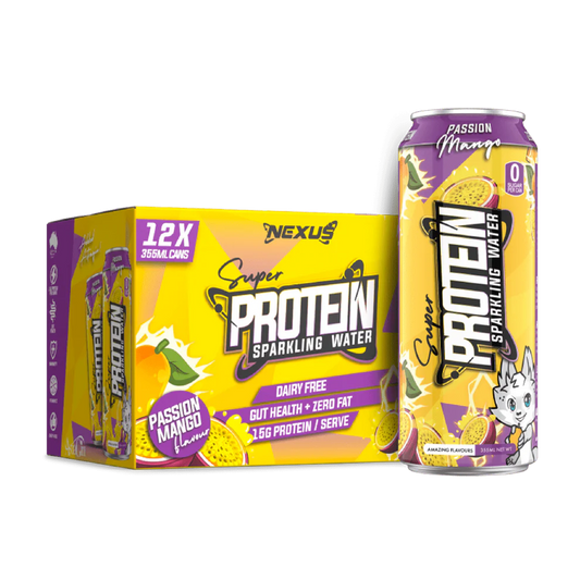 SPARKLING PROTEIN WATER CANS by NEXUS