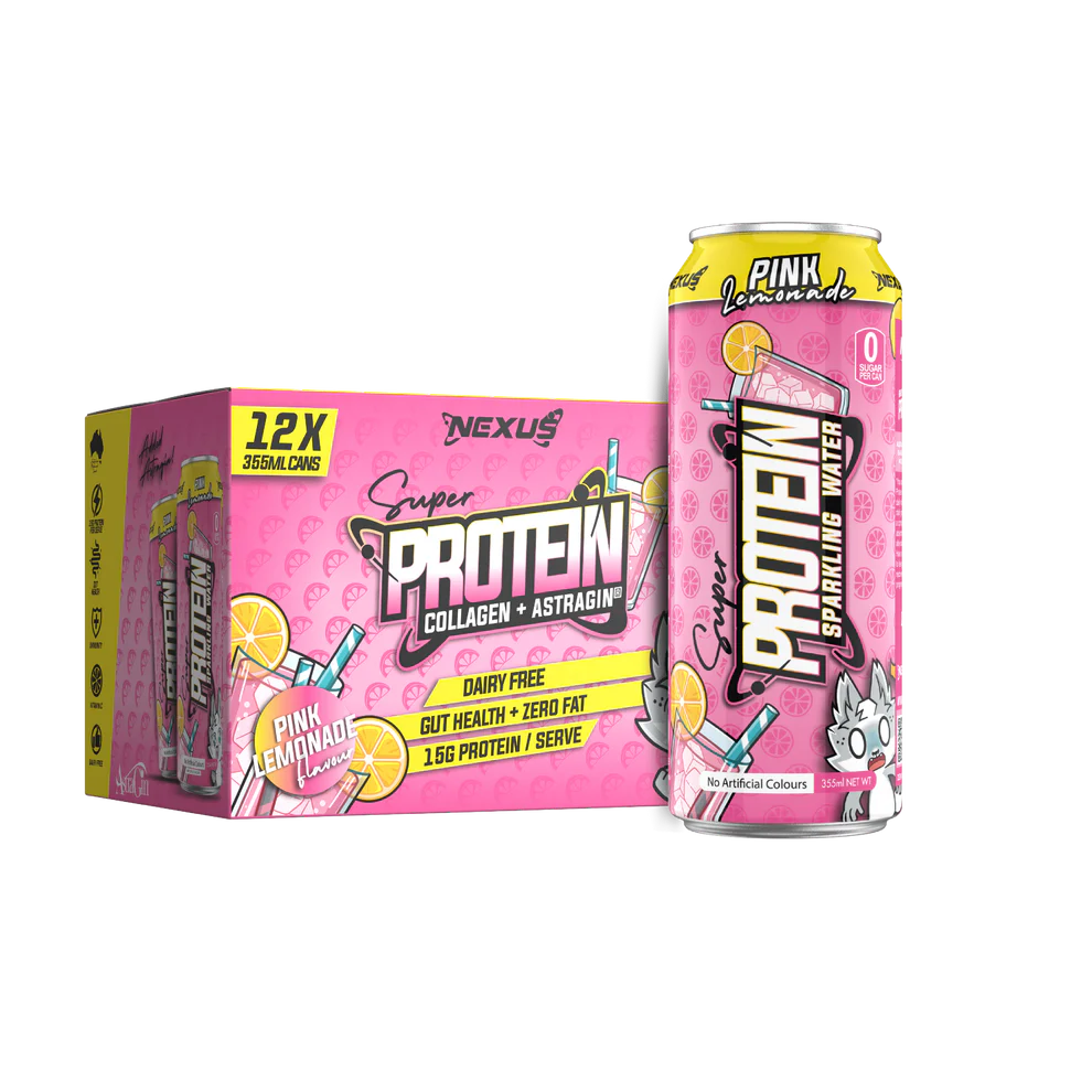 SPARKLING PROTEIN WATER CANS by NEXUS