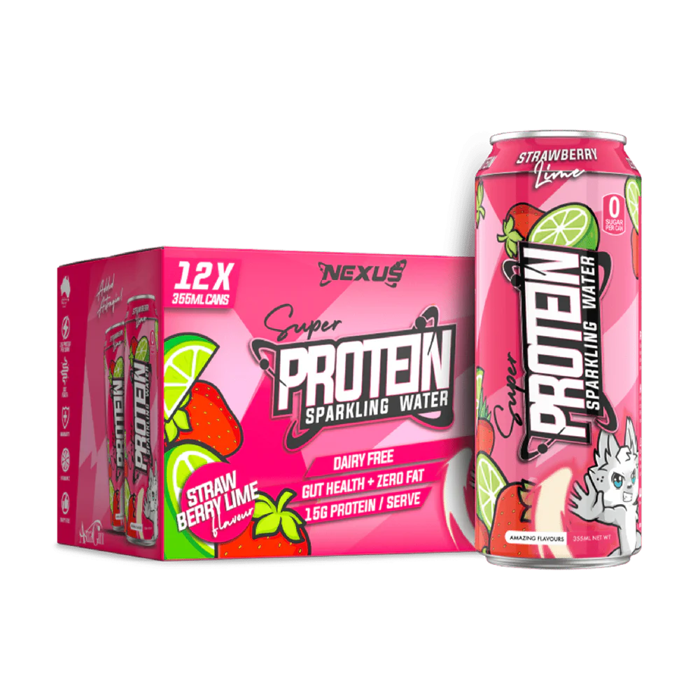 SPARKLING PROTEIN WATER CANS by NEXUS