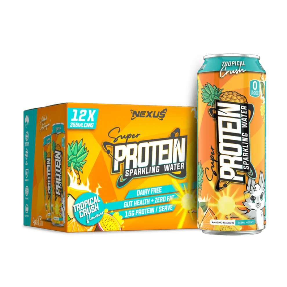 SPARKLING PROTEIN WATER CANS by NEXUS