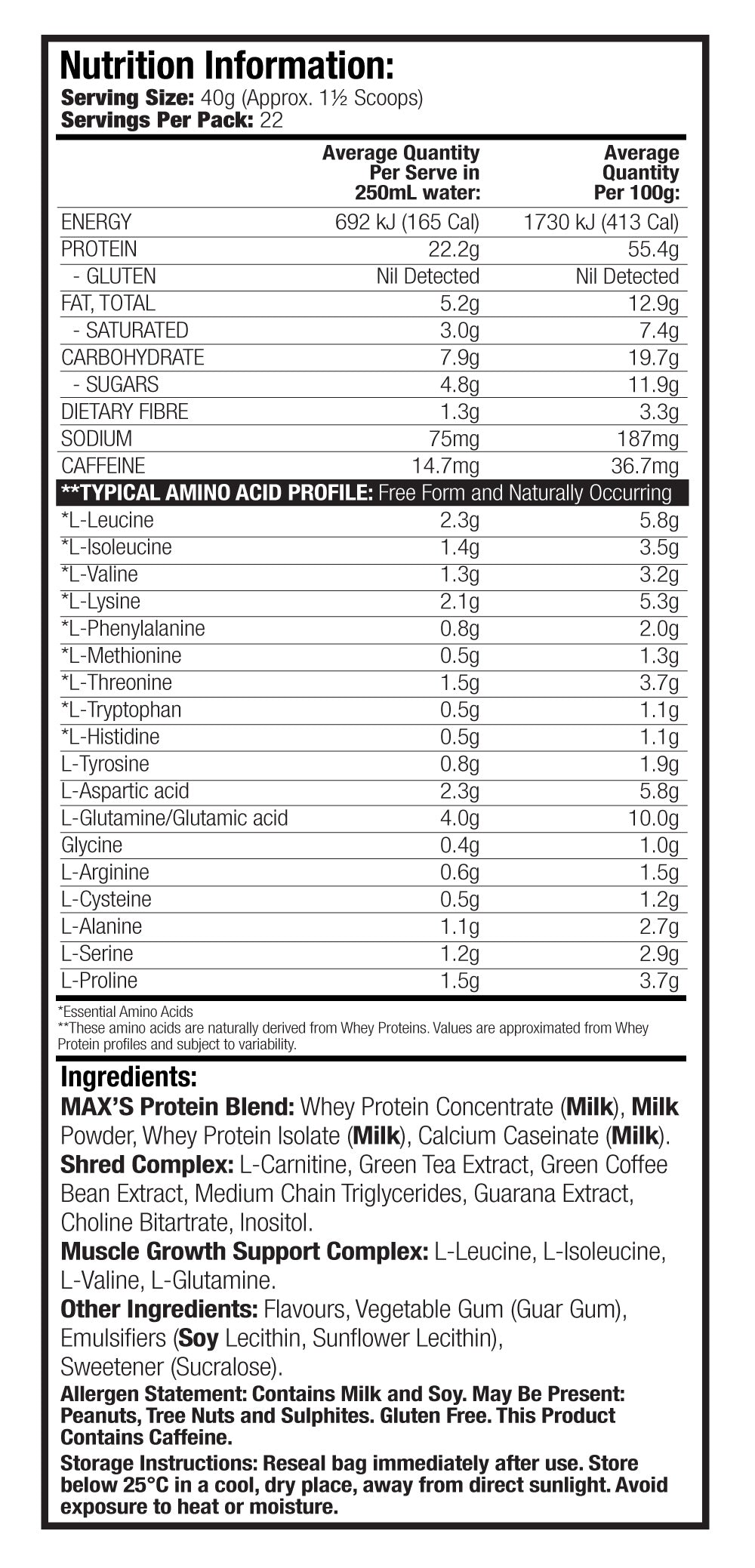 SUPER SHRED by MAX'S