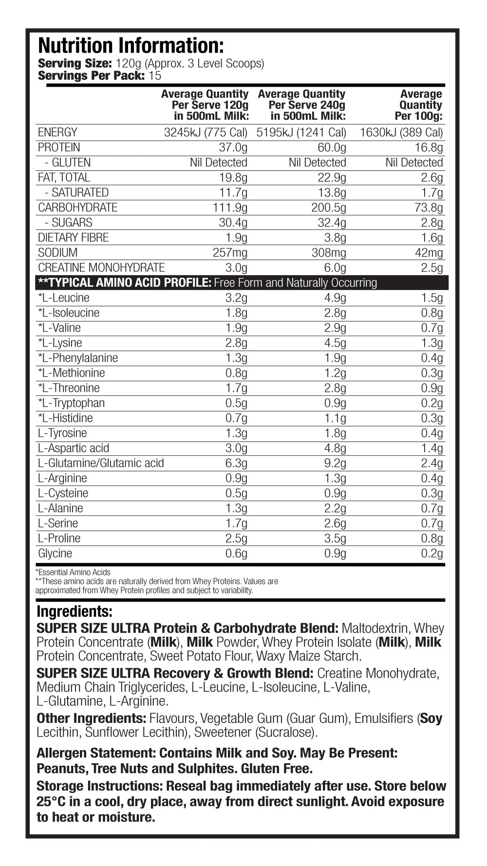 SUPERSIZE ULTRA by MAX'S