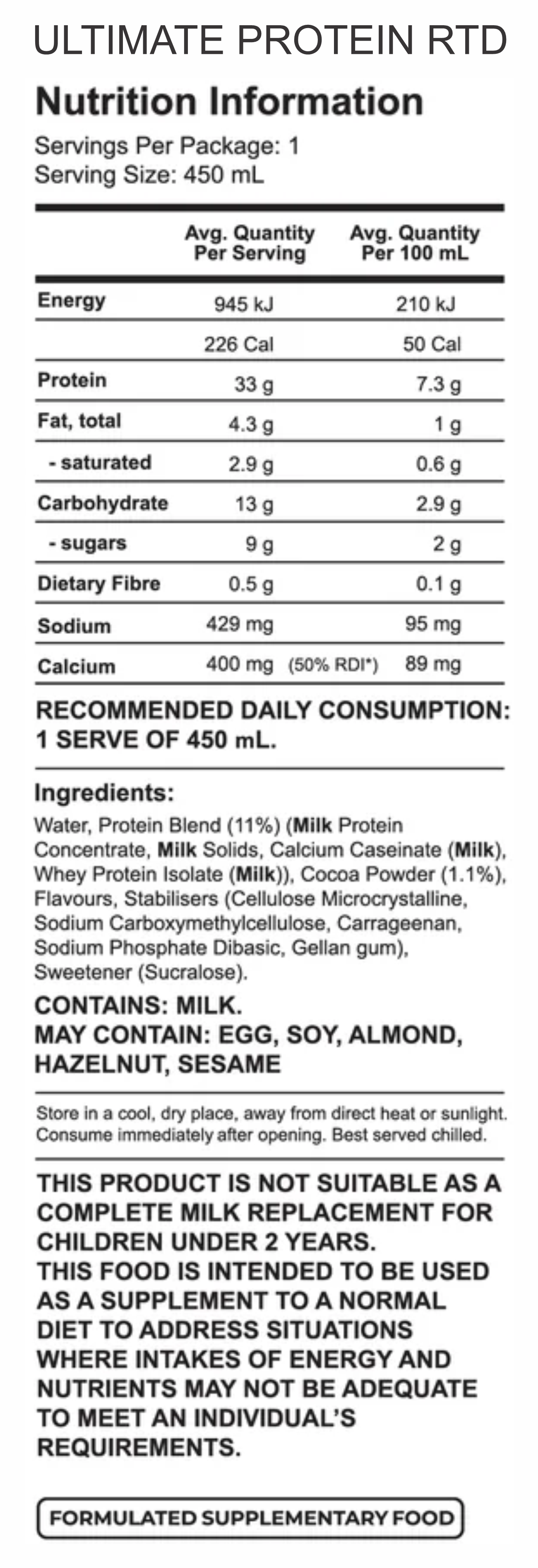 ULTIMATE PROTEIN RTD by GORILLA X LABS