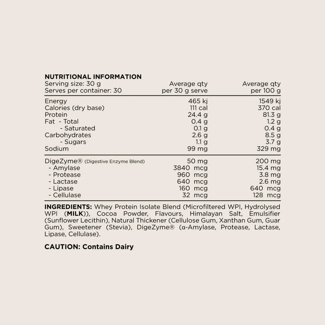 WPI PROTEIN by SWITCH NUTRITION