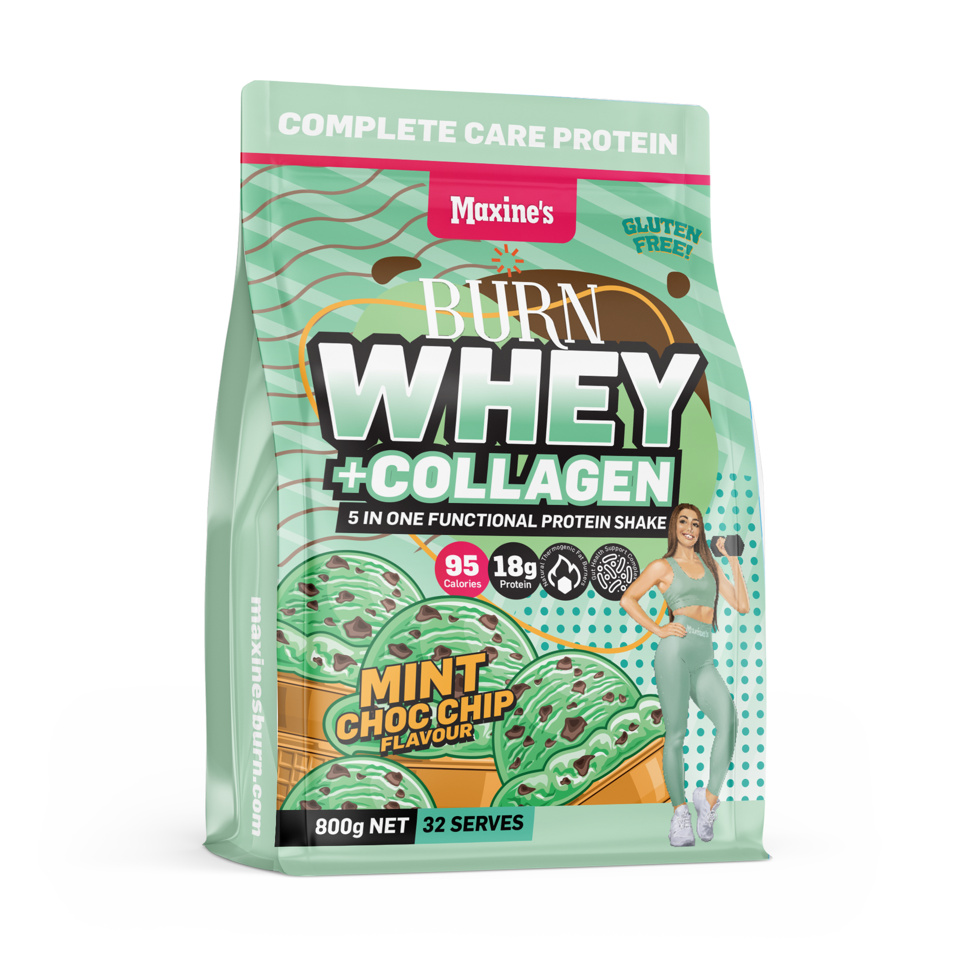 BURN WHEY + COLLAGEN PROTEIN by MAXINE'S