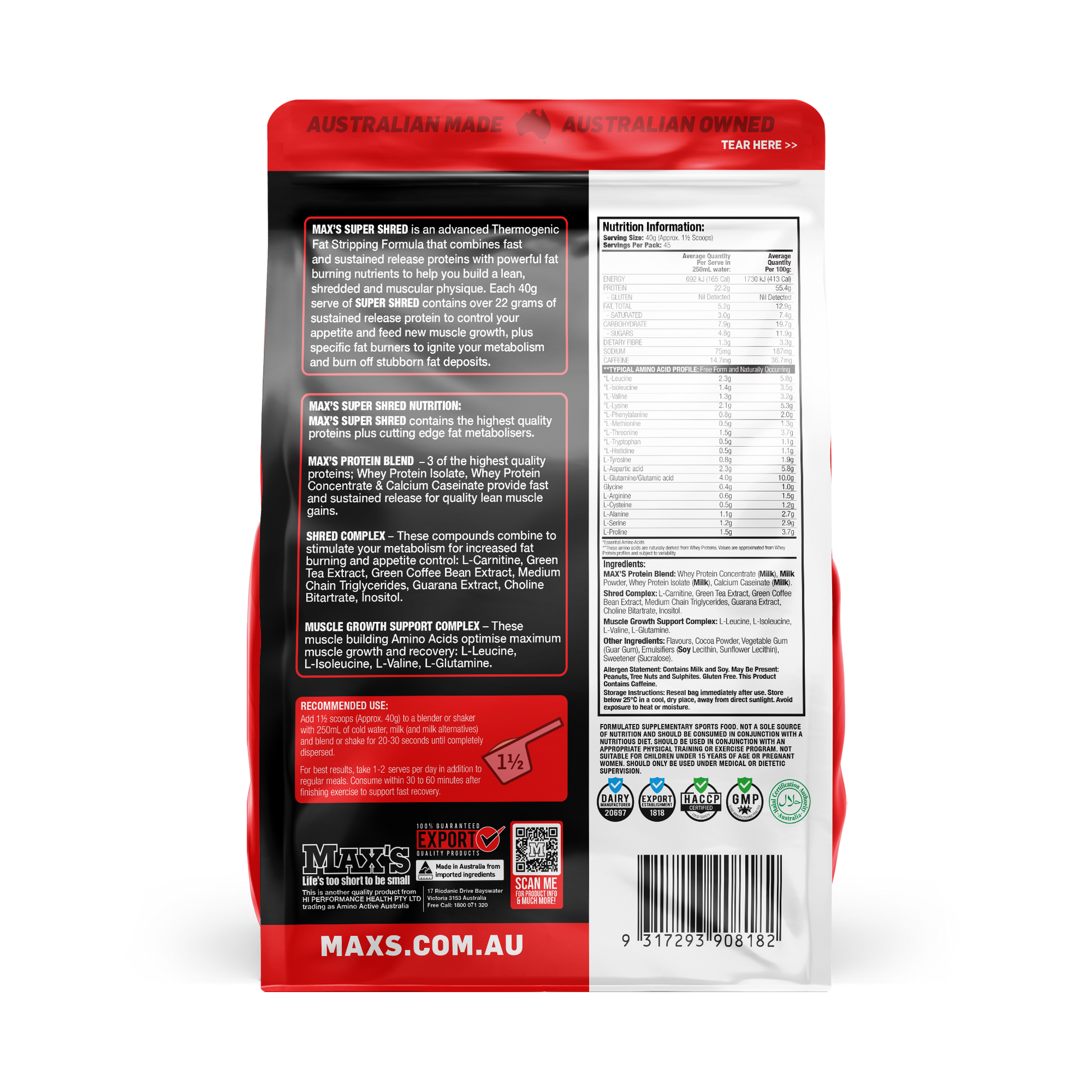 SUPER SHRED by MAX'S