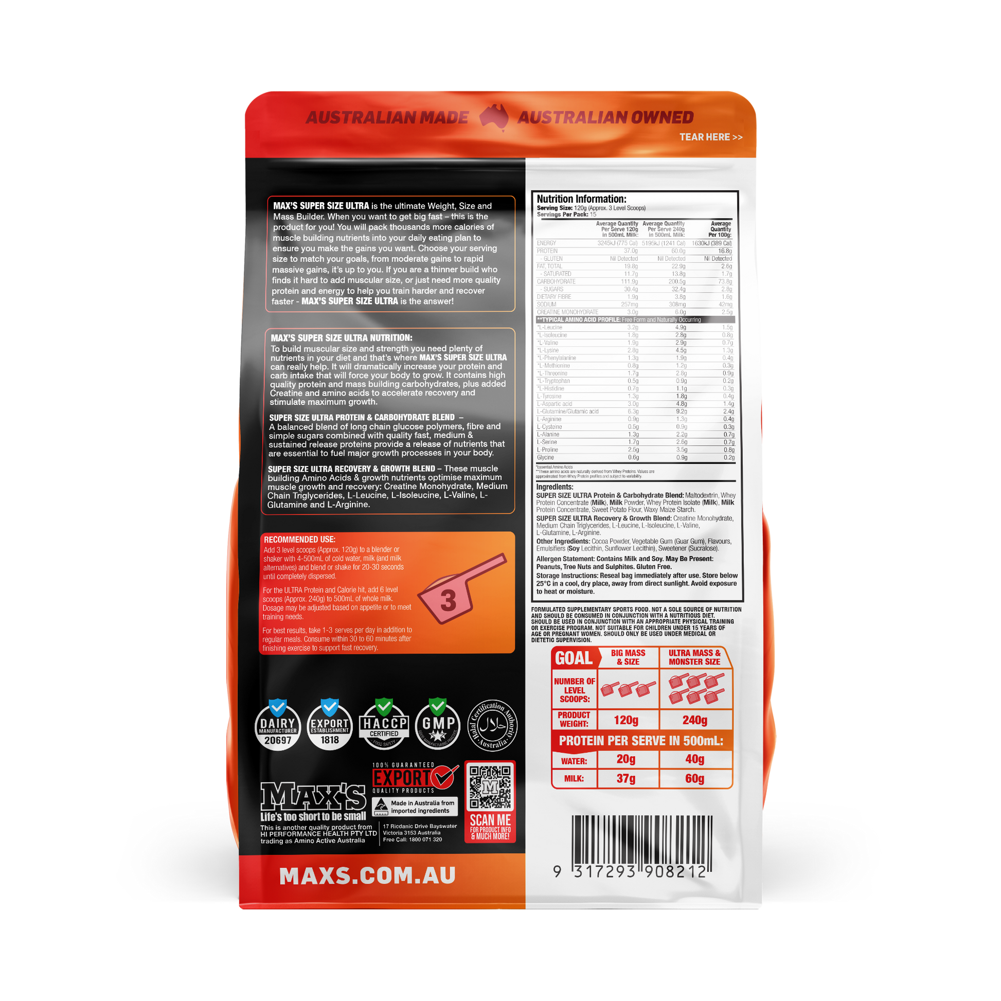 SUPERSIZE ULTRA by MAX'S