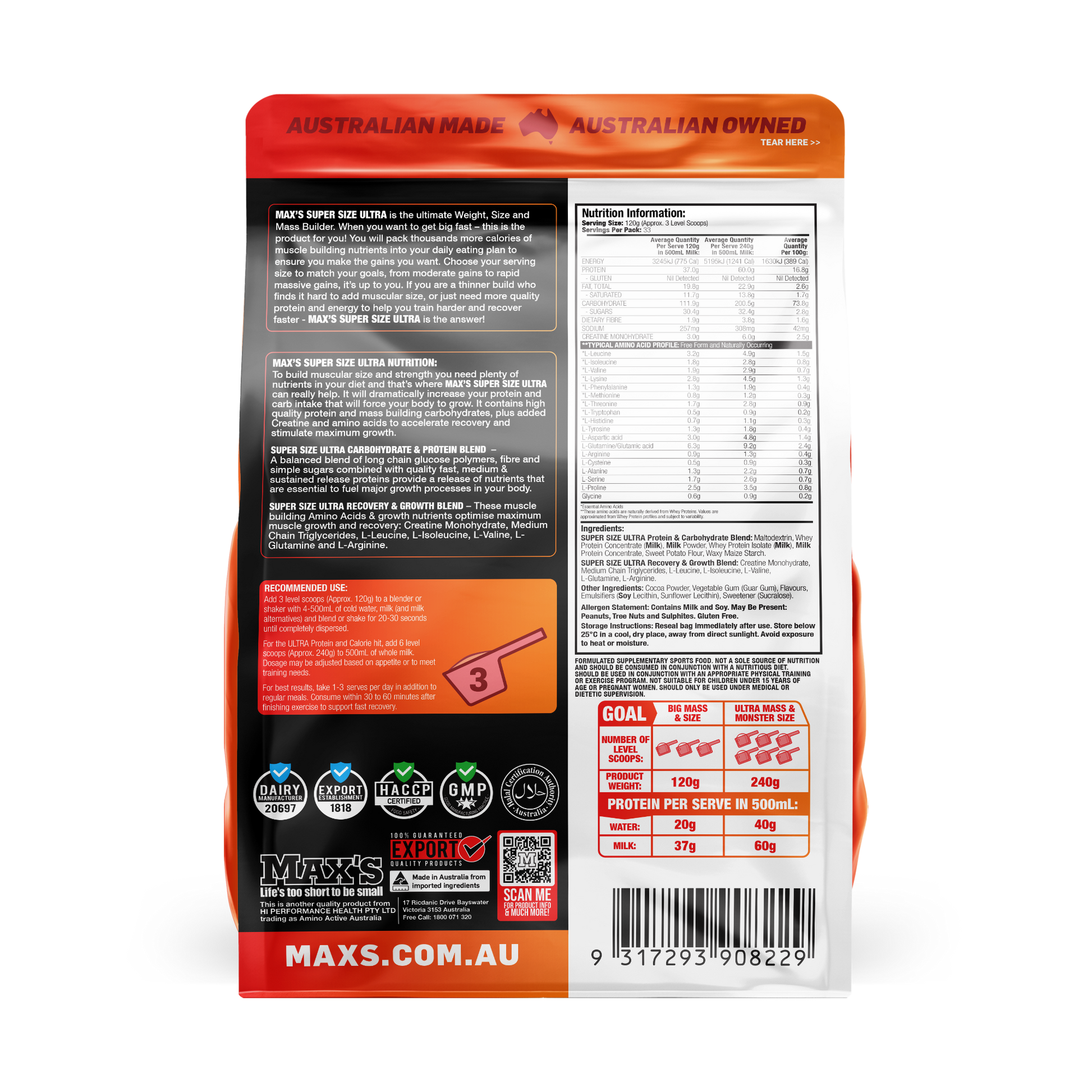 SUPERSIZE ULTRA by MAX'S